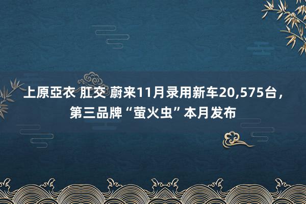 上原亞衣 肛交 蔚来11月录用新车20，575台，第三品牌“萤火虫”本月发布