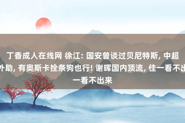 丁香成人在线网 徐江: 国安曾谈过贝尼特斯， 中超看外助， 有奥斯卡拴条狗也行! 谢晖国内顶流， 佳一看不出来