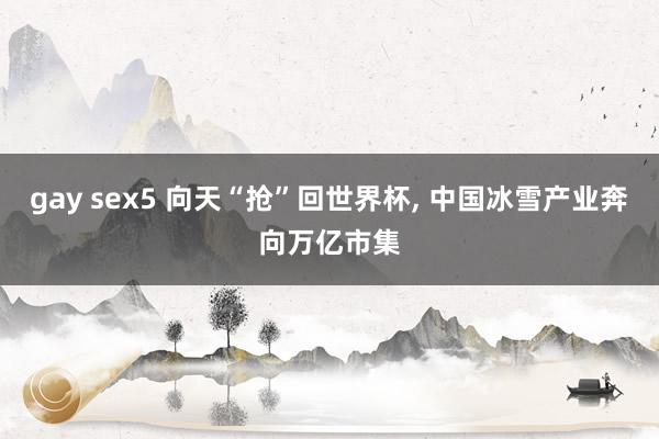 gay sex5 向天“抢”回世界杯， 中国冰雪产业奔向万亿市集