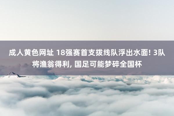 成人黄色网址 18强赛首支拨线队浮出水面! 3队将渔翁得利， 国足可能梦碎全国杯