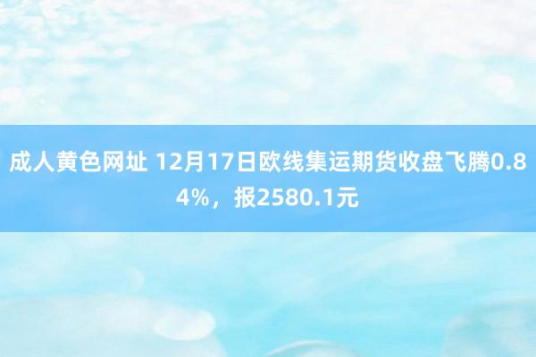 成人黄色网址 12月17日欧线集运期货收盘飞腾0.84%，报2580.1元