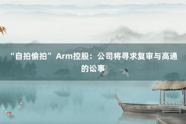 “自拍偷拍” Arm控股：公司将寻求复审与高通的讼事