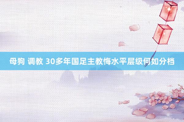 母狗 调教 30多年国足主教悔水平层级何如分档