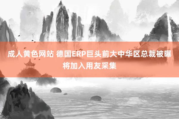 成人黄色网站 德国ERP巨头前大中华区总裁被曝将加入用友采集