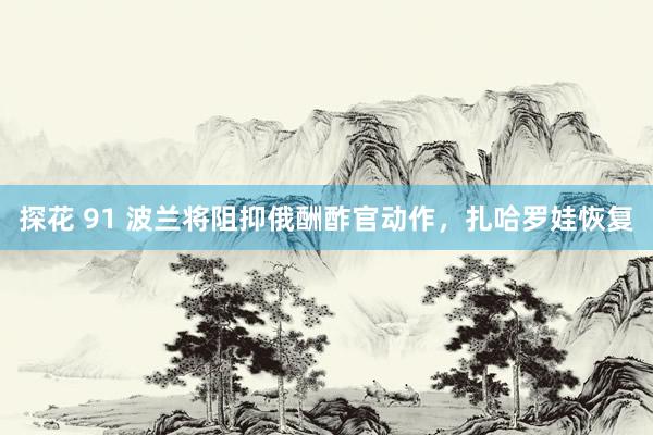 探花 91 波兰将阻抑俄酬酢官动作，扎哈罗娃恢复