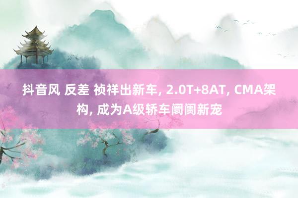 抖音风 反差 祯祥出新车， 2.0T+8AT， CMA架构， 成为A级轿车阛阓新宠