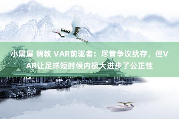 小黑屋 调教 VAR前驱者：尽管争议犹存，但VAR让足球短时候内极大进步了公正性