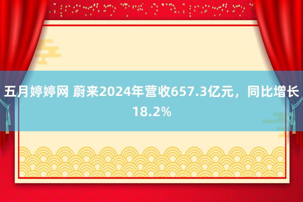 五月婷婷网 蔚来2024年营收657.3亿元，同比增长18.2%