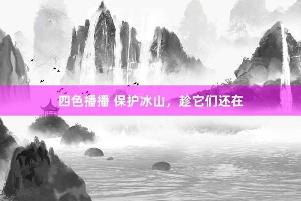 四色播播 保护冰山，趁它们还在