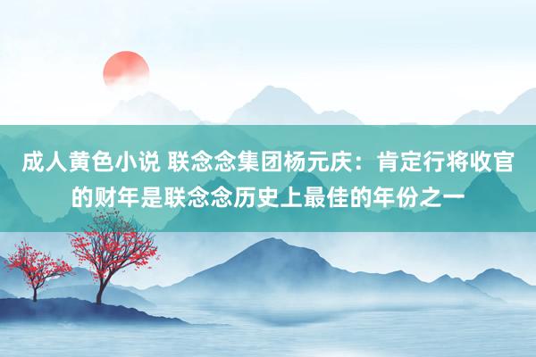 成人黄色小说 联念念集团杨元庆：肯定行将收官的财年是联念念历史上最佳的年份之一