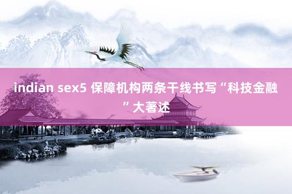 indian sex5 保障机构两条干线书写“科技金融”大著述