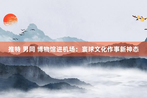推特 男同 博物馆进机场：寰球文化作事新神态