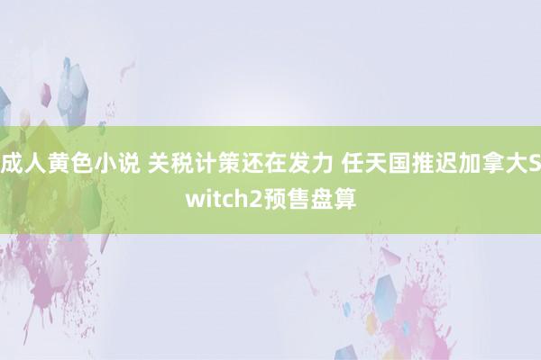 成人黄色小说 关税计策还在发力 任天国推迟加拿大Switch2预售盘算