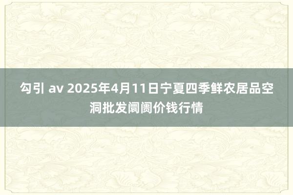 勾引 av 2025年4月11日宁夏四季鲜农居品空洞批发阛阓价钱行情