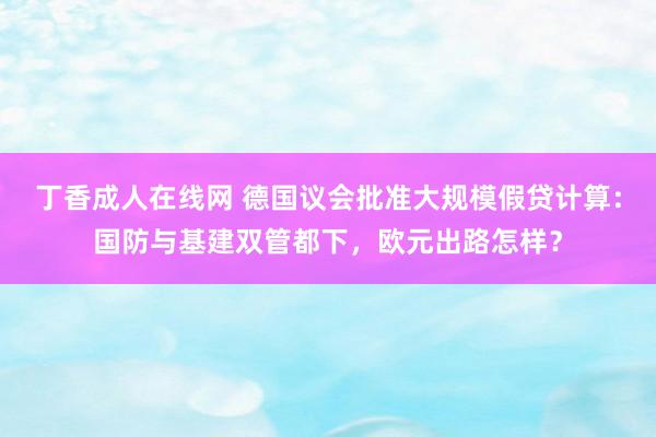 丁香成人在线网 德国议会批准大规模假贷计算：国防与基建双管都下，欧元出路怎样？