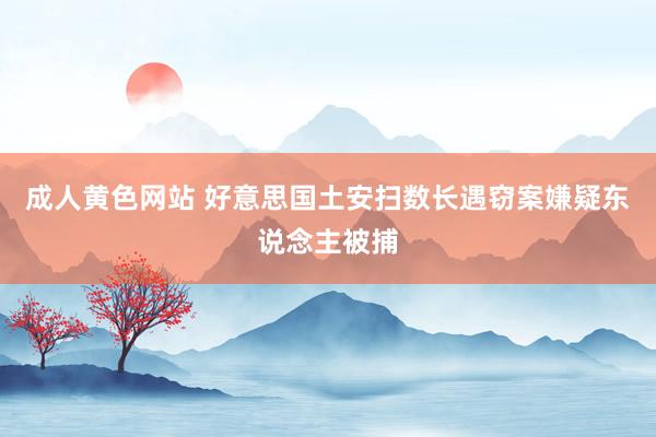 成人黄色网站 好意思国土安扫数长遇窃案嫌疑东说念主被捕